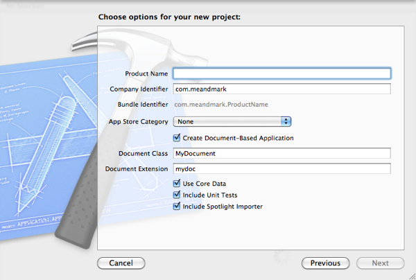 Xcode4NewProjectIncludeUnitTests