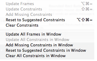 Xcode 5 Resolve Autolayout Issues