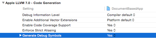 GenerateDebugSymbols